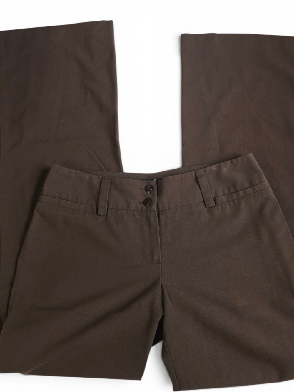 Women's Dark Brown Straight-Leg Trousers